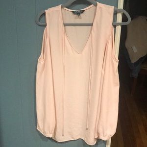 Lauren-Ralph Lauren Cold Shoulder Blouse